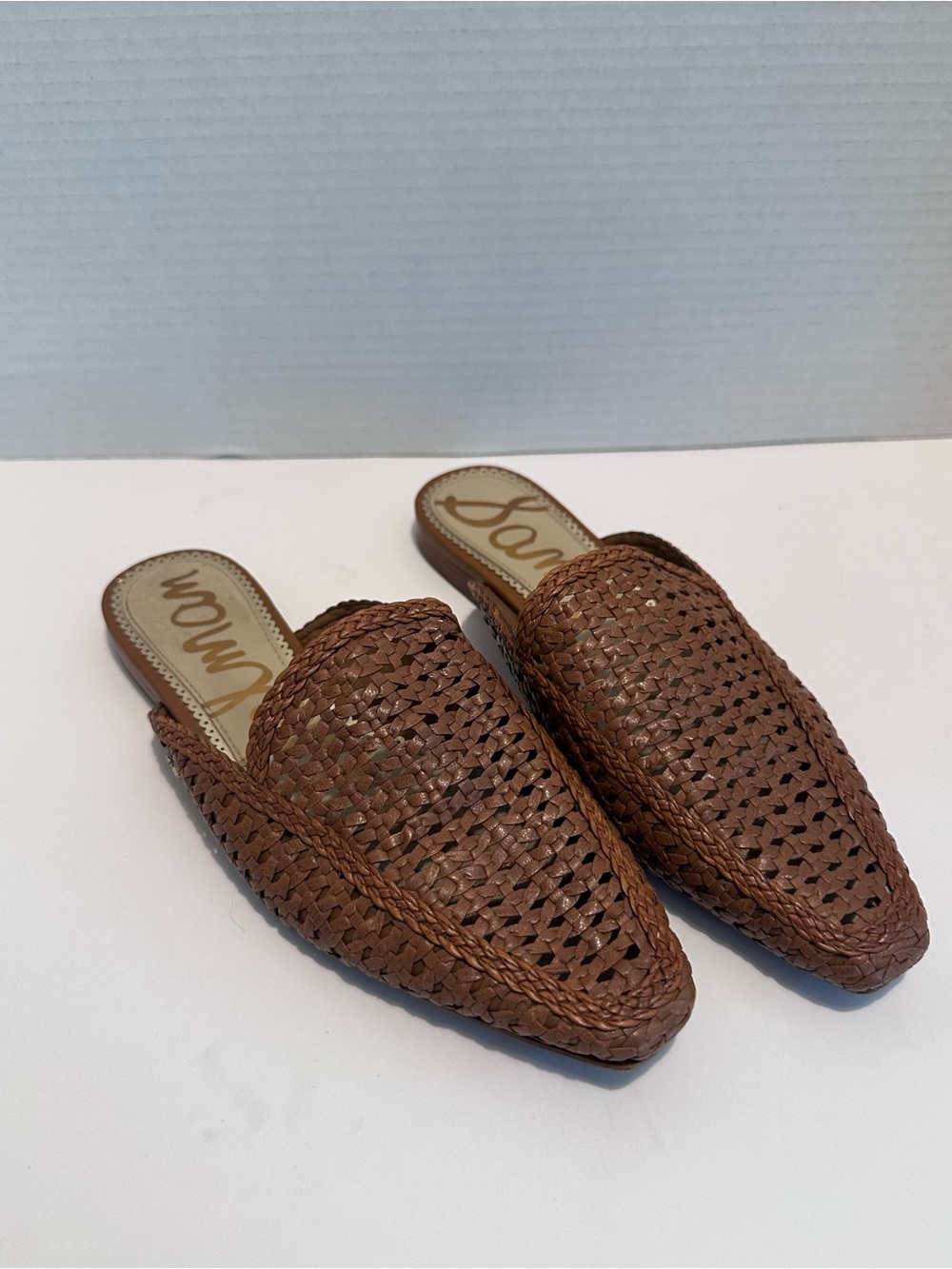 Sam Edelman Brown Woven Slip-On Mules women’s Casual size 6.5